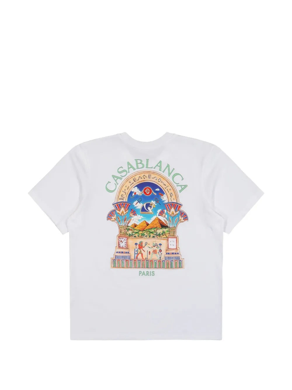 White egyptian l'arche short sleeve t‑shirt-CASABLANCA-Verso