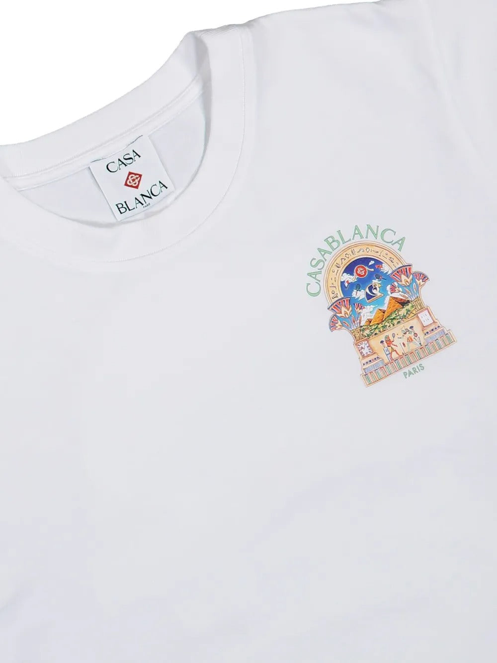 White egyptian l'arche short sleeve t‑shirt-CASABLANCA-Verso