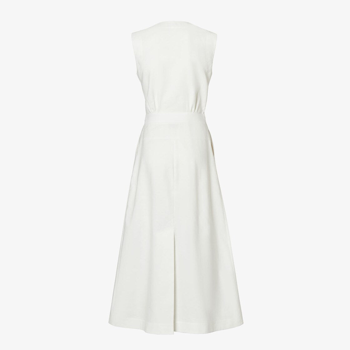 White linen dress-FENDI-Verso