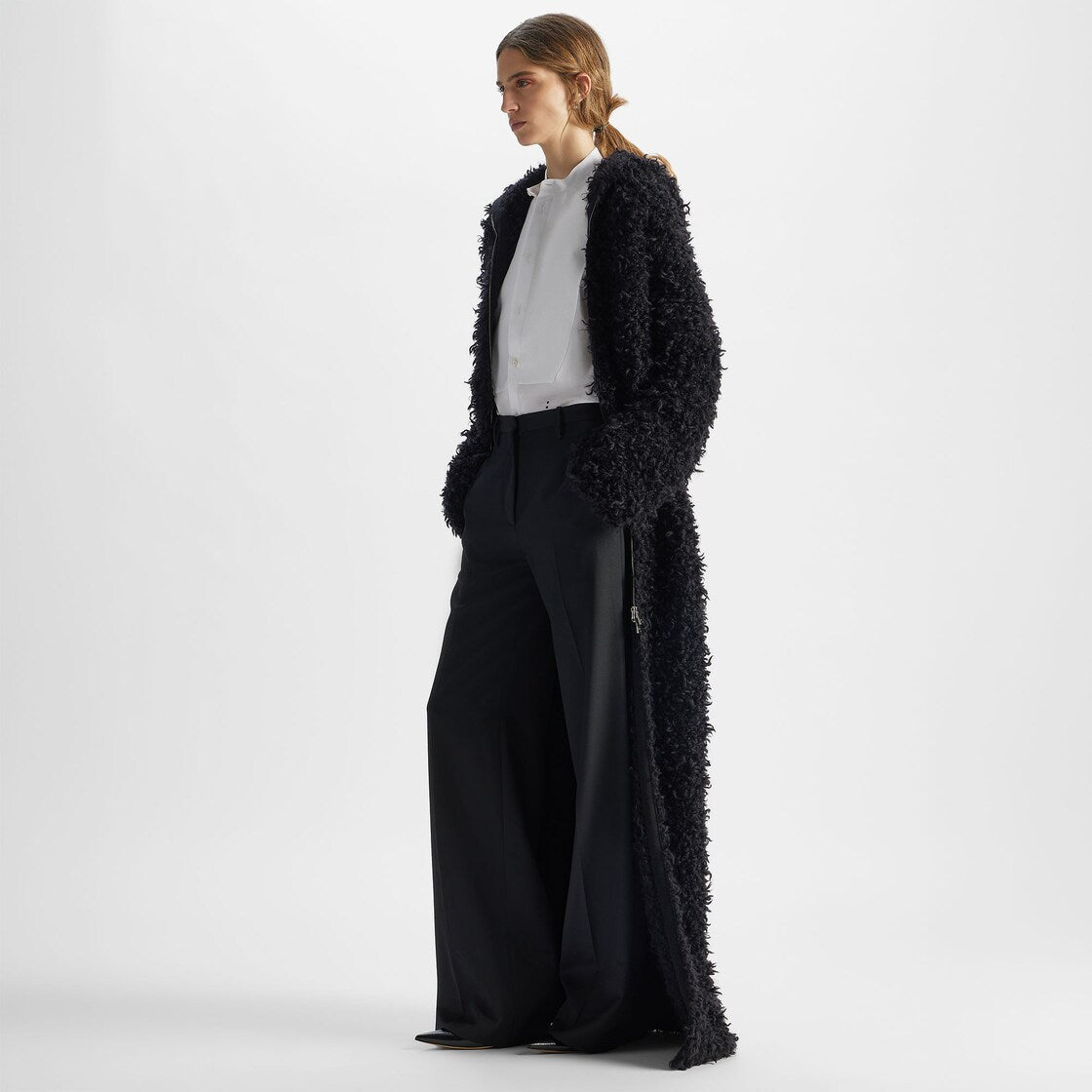 White poplin shirt-FENDI-Verso