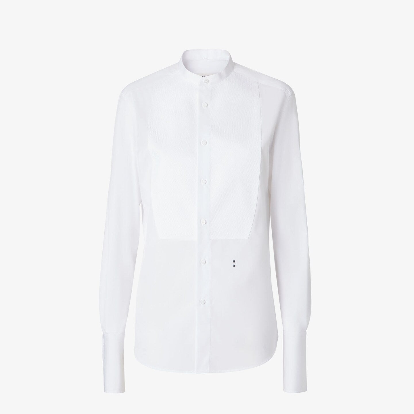 White poplin shirt-FENDI-Verso