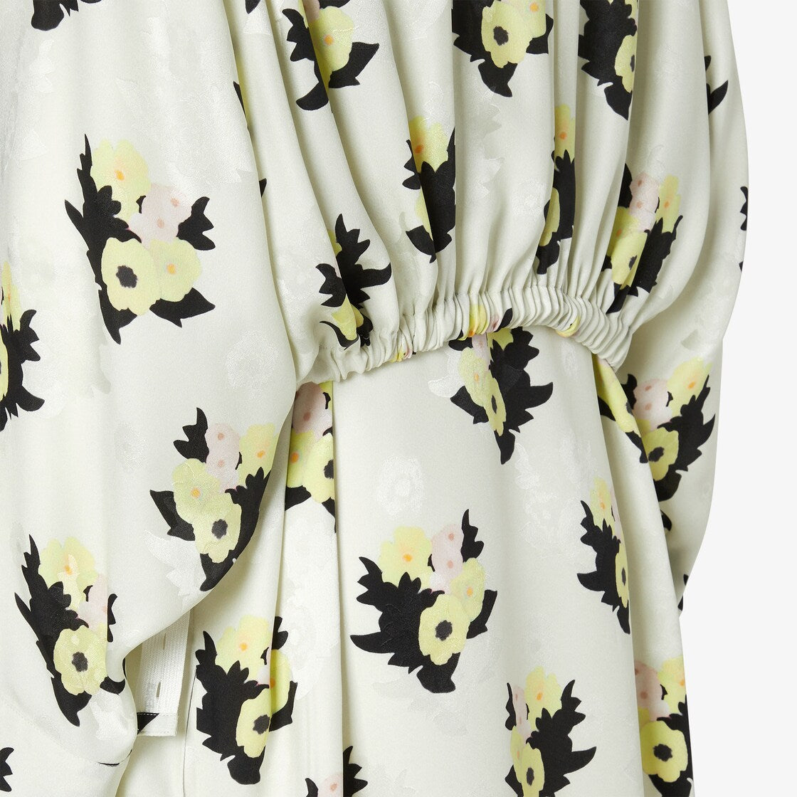 White silk jacquard dress-FENDI-Verso