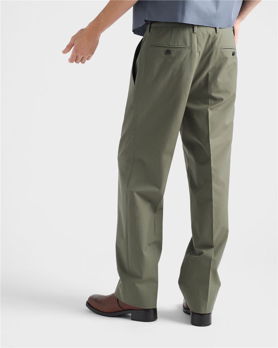 Wide-leg wool pants-PRADA-Verso