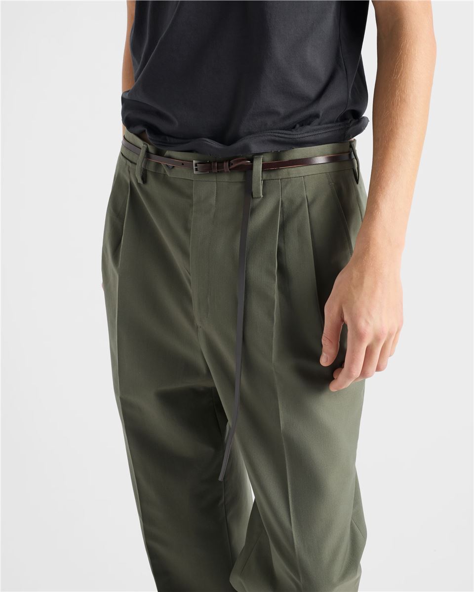 Wide-leg wool pants-PRADA-Verso