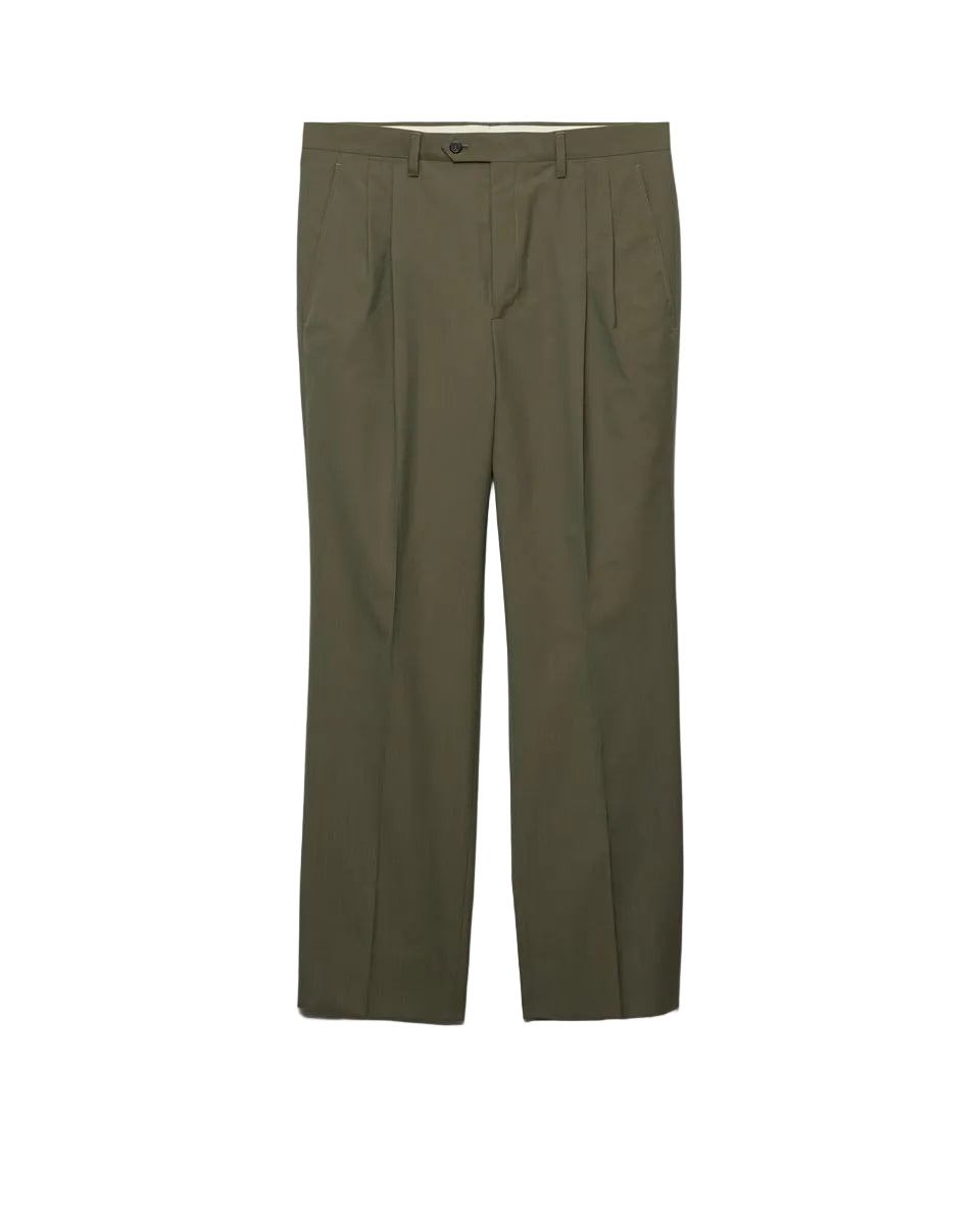 Wide-leg wool pants-PRADA-Verso