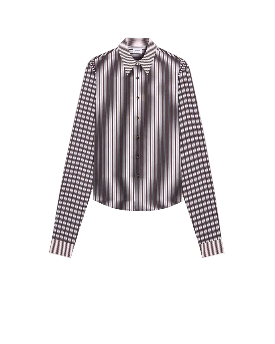 Winchester shirt in striped cotton poplin-SAINT LAURENT-311062-39-Verso