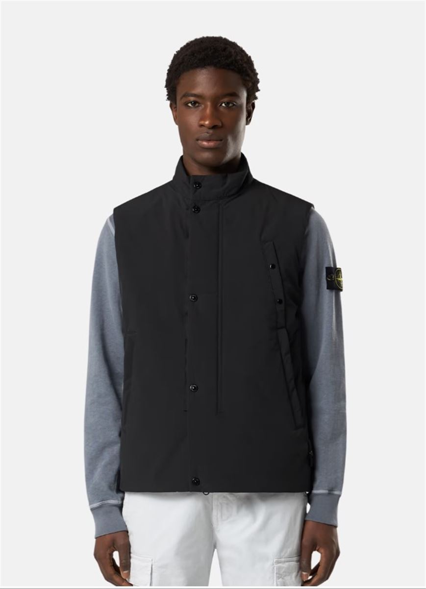 WIND- AND WATER-RESISTANT VEST WITH PADDING-STONE ISLAND-Verso