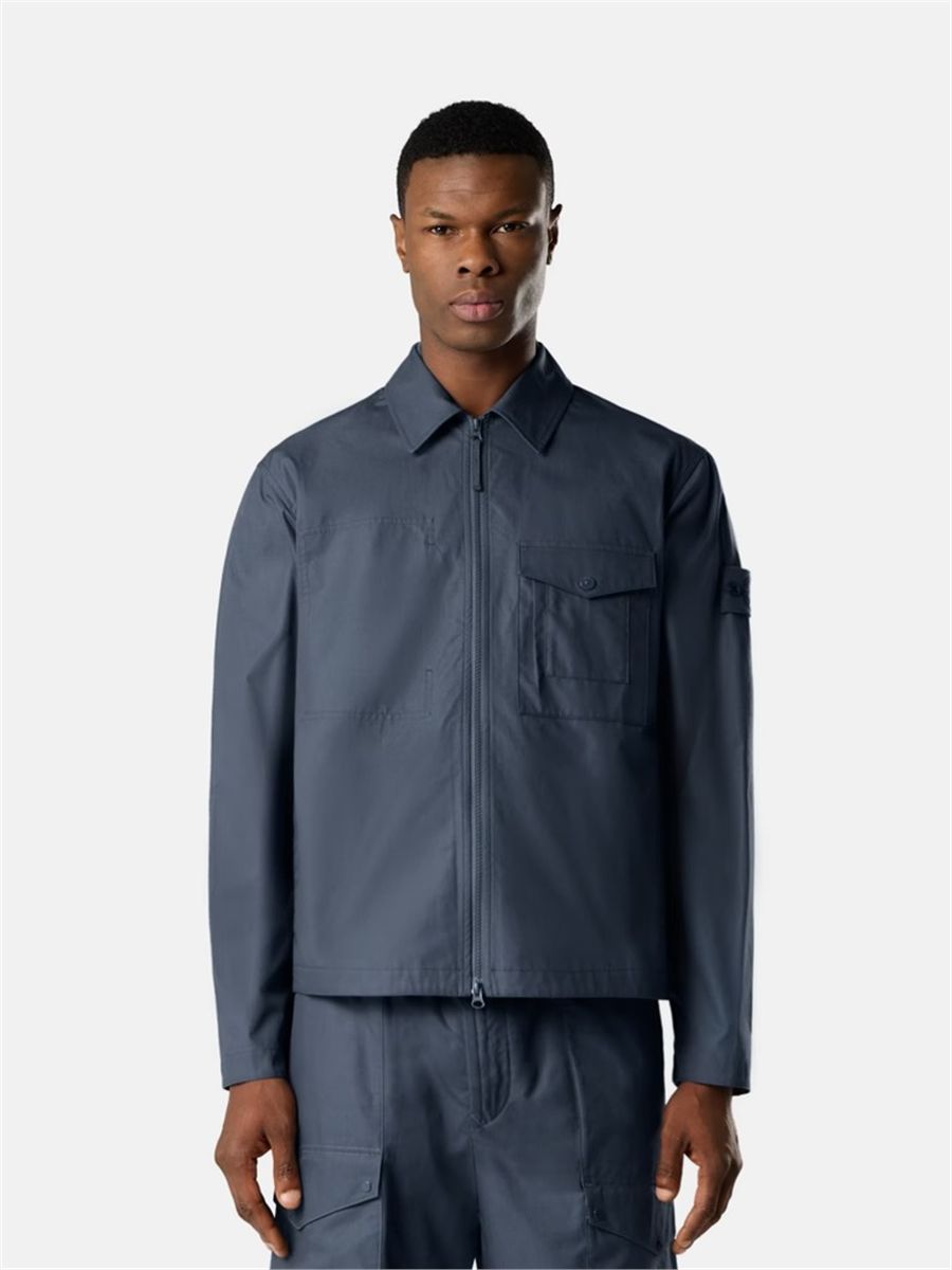 Windproof and breathable regular-fit overshirt-STONE ISLAND-Verso