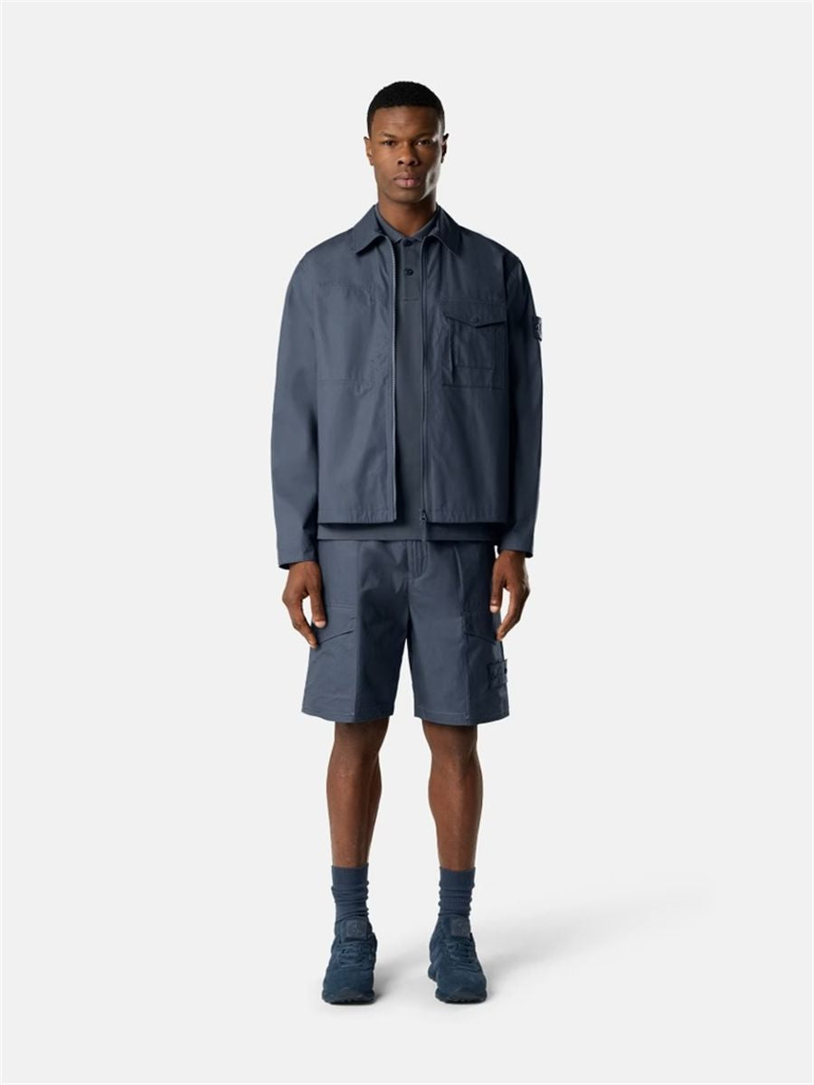Windproof and breathable regular-fit overshirt-STONE ISLAND-Verso