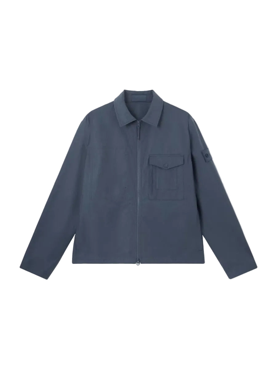 Windproof and breathable regular-fit overshirt-STONE ISLAND-Verso