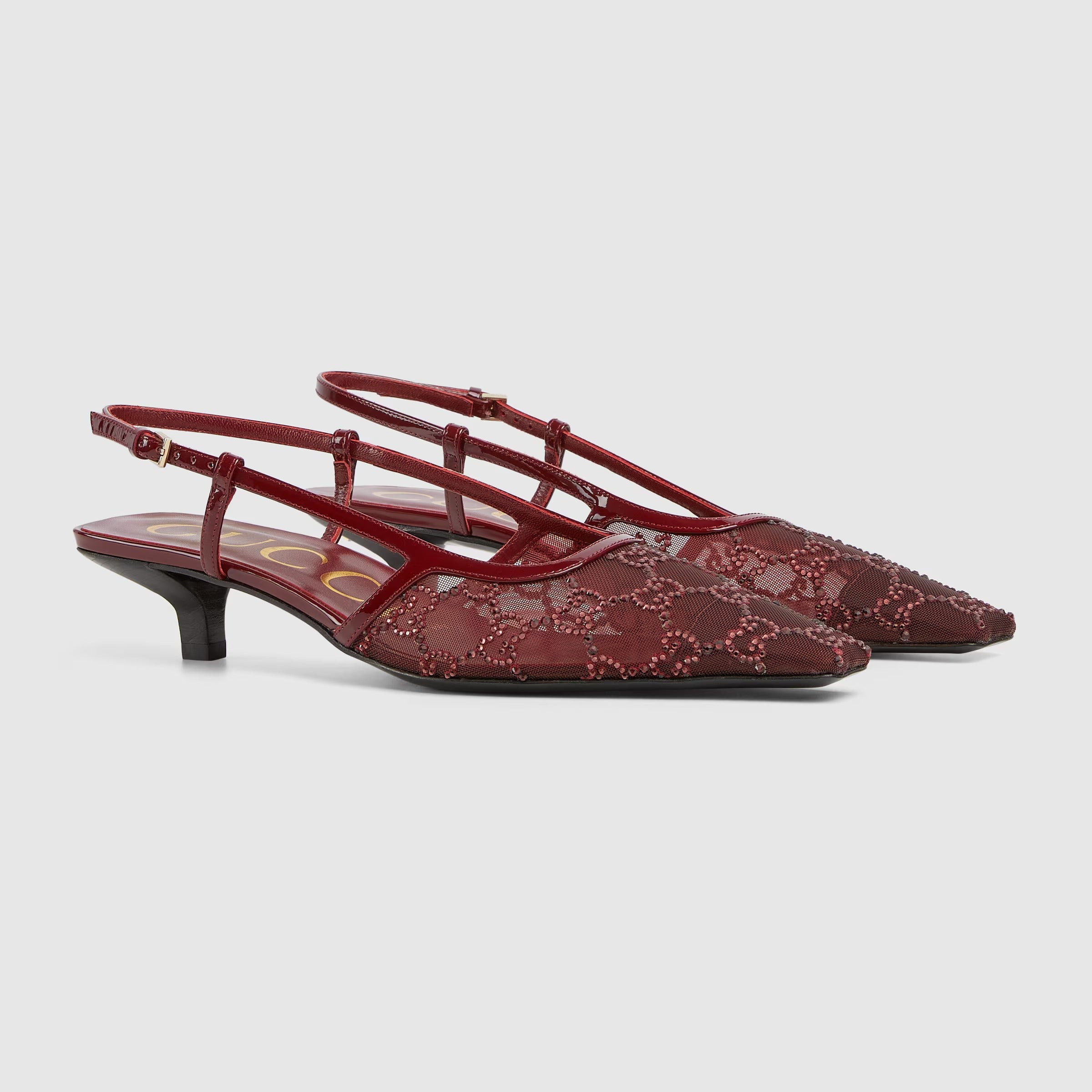Women's GG Crystal Slingback Pump-GUCCI-Verso