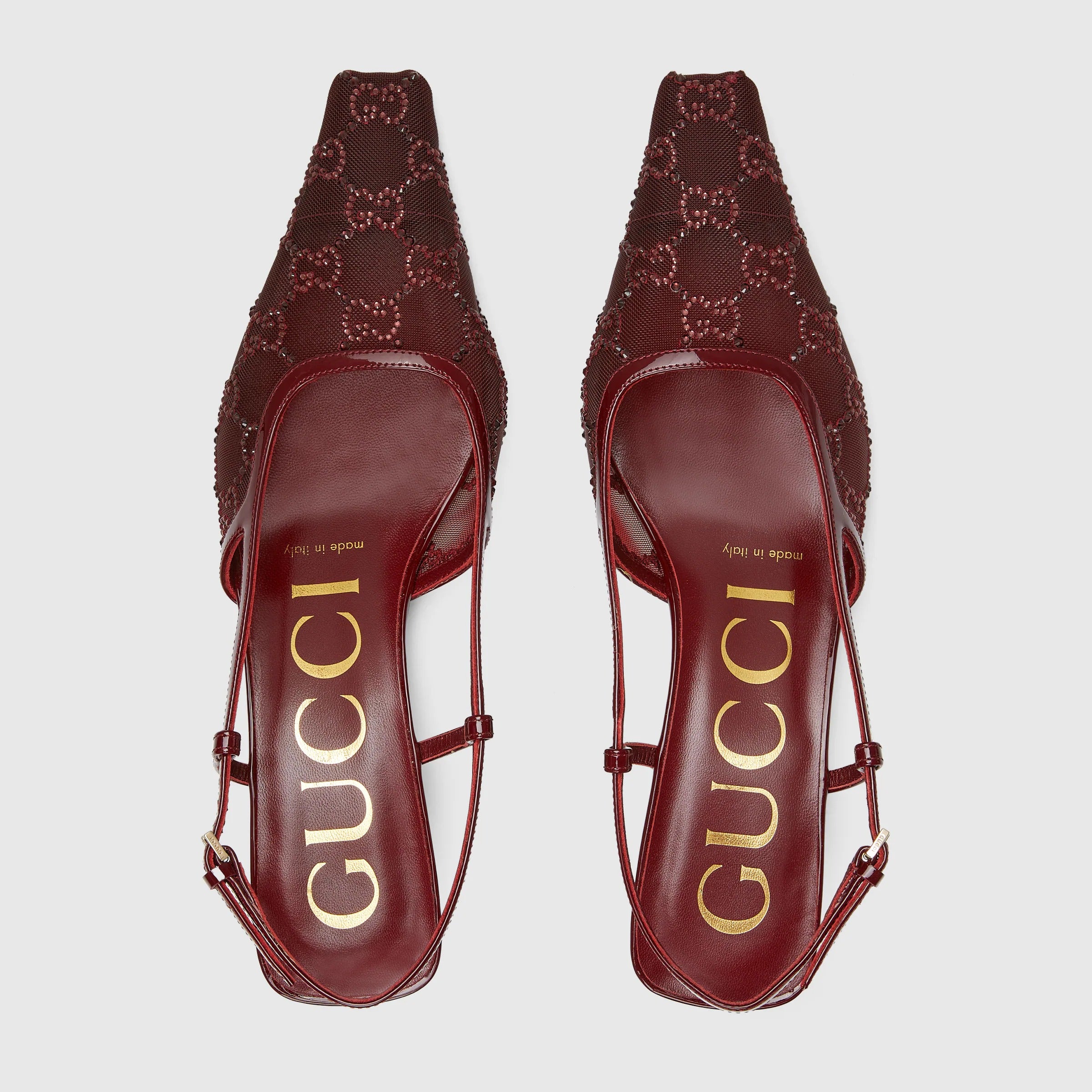 Women's GG Crystal Slingback Pump-GUCCI-Verso
