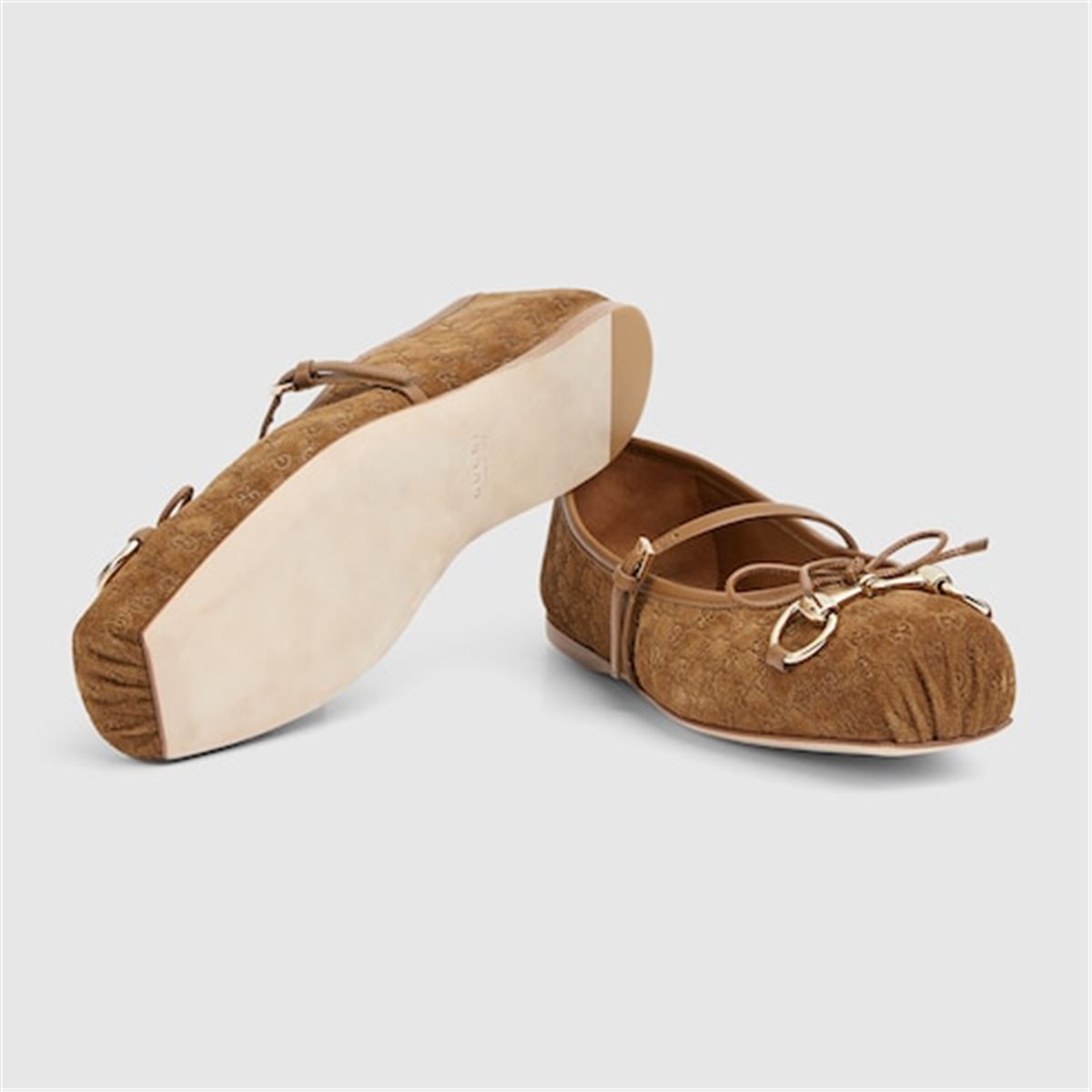 WOMEN'S GUCCI HORSEBIT BALLET FLAT-GUCCI-Verso