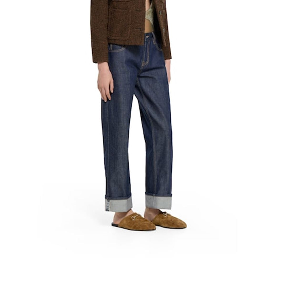 Women's mule with horsebit-GUCCI-Verso