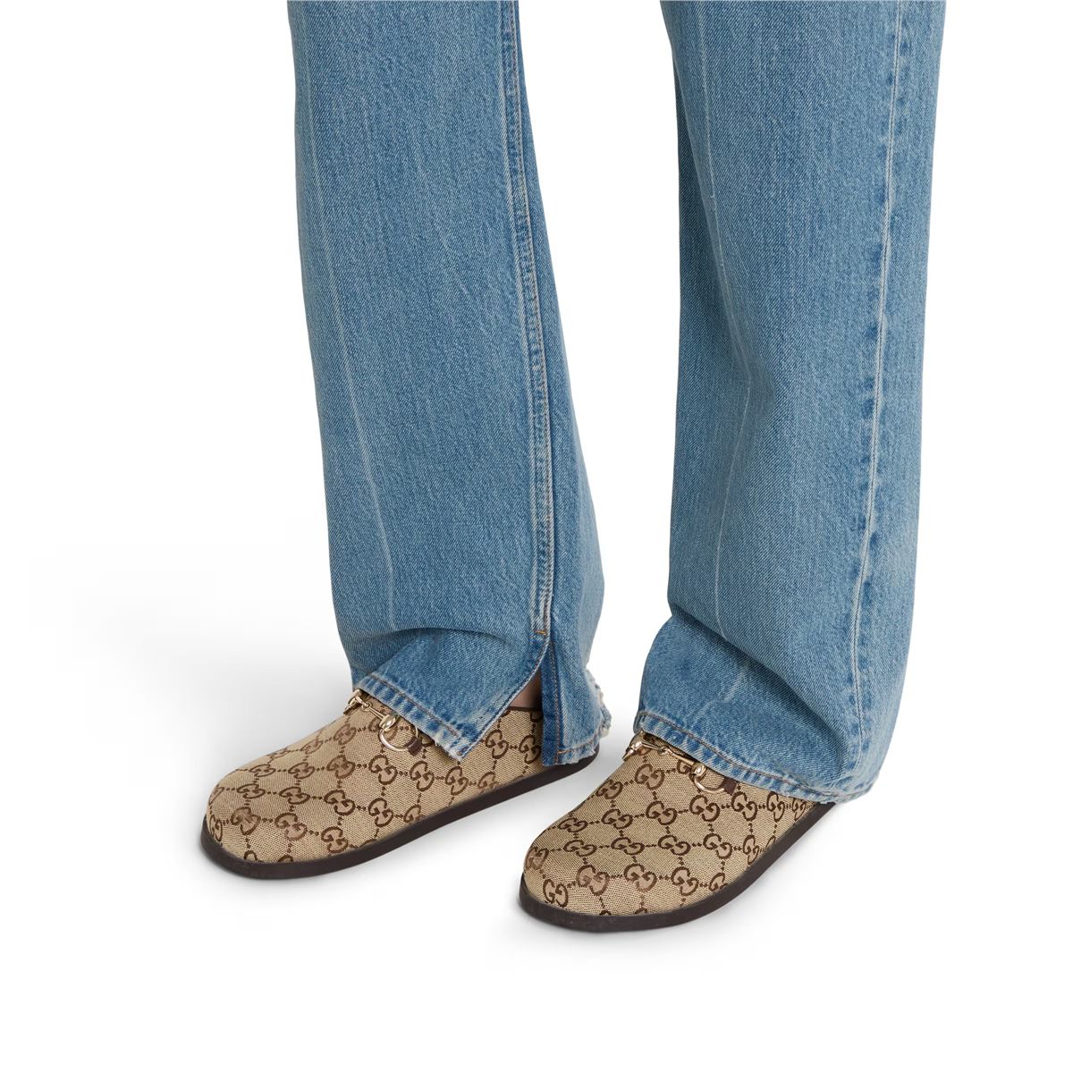 Women's mule with horsebit-GUCCI-Verso