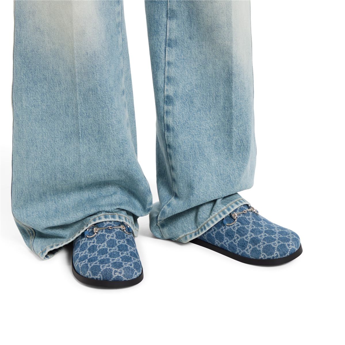 Women's mule with horsebit-GUCCI-Verso