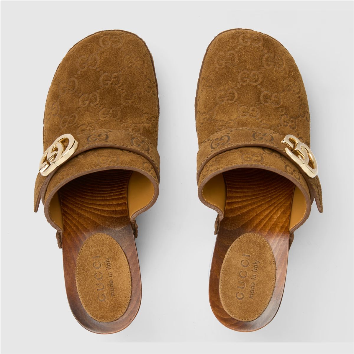 Women's platform clog with double g-GUCCI-Verso