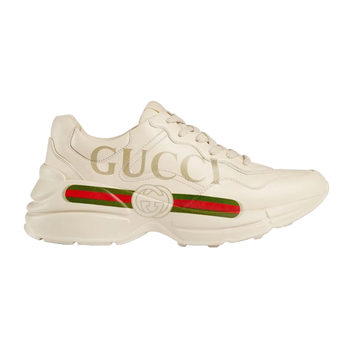 Women's rhyton trainer with gucci logo-GUCCI-Verso