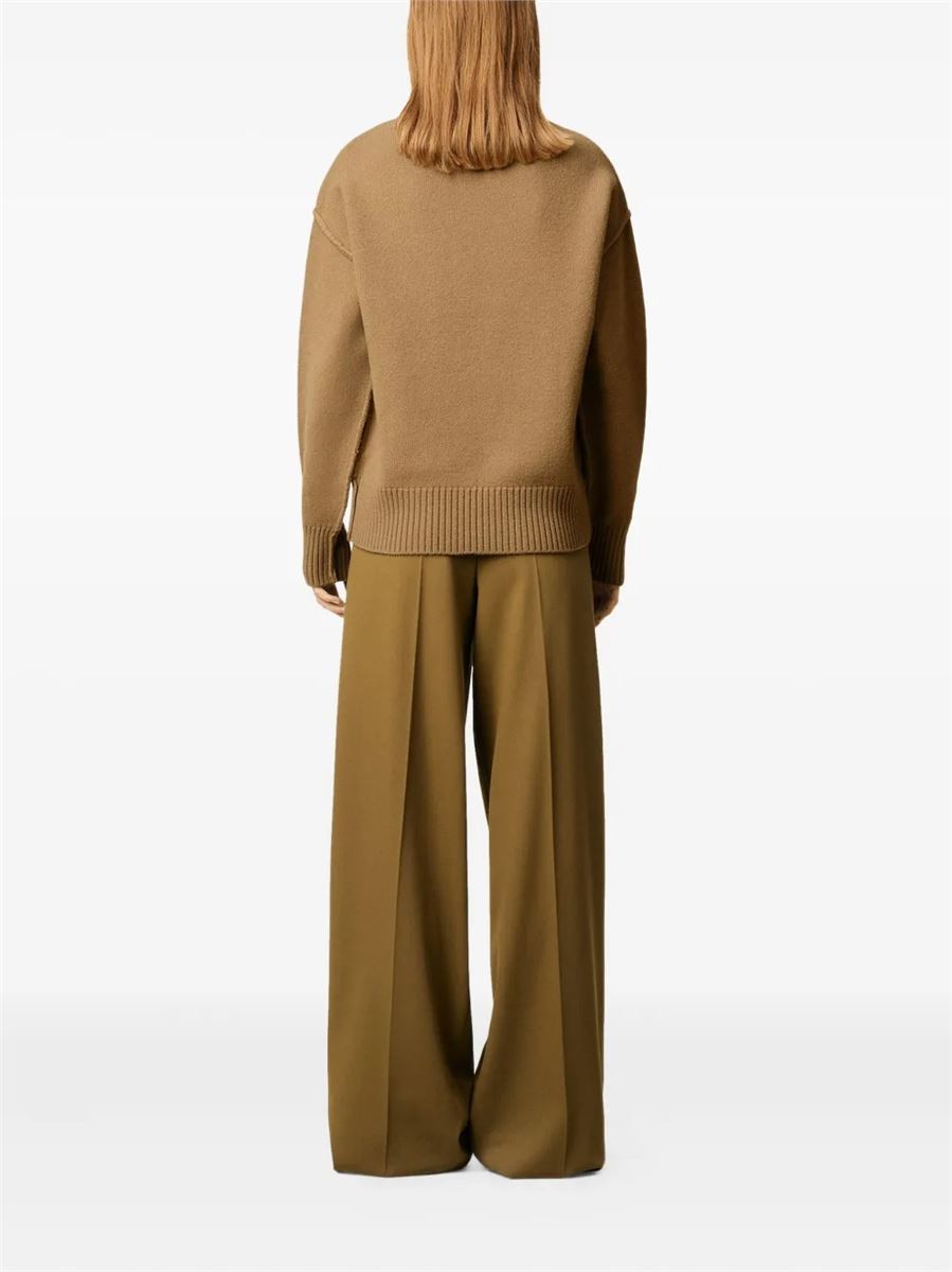 Wool ami de coeur crewneck sweater-AMI-Verso