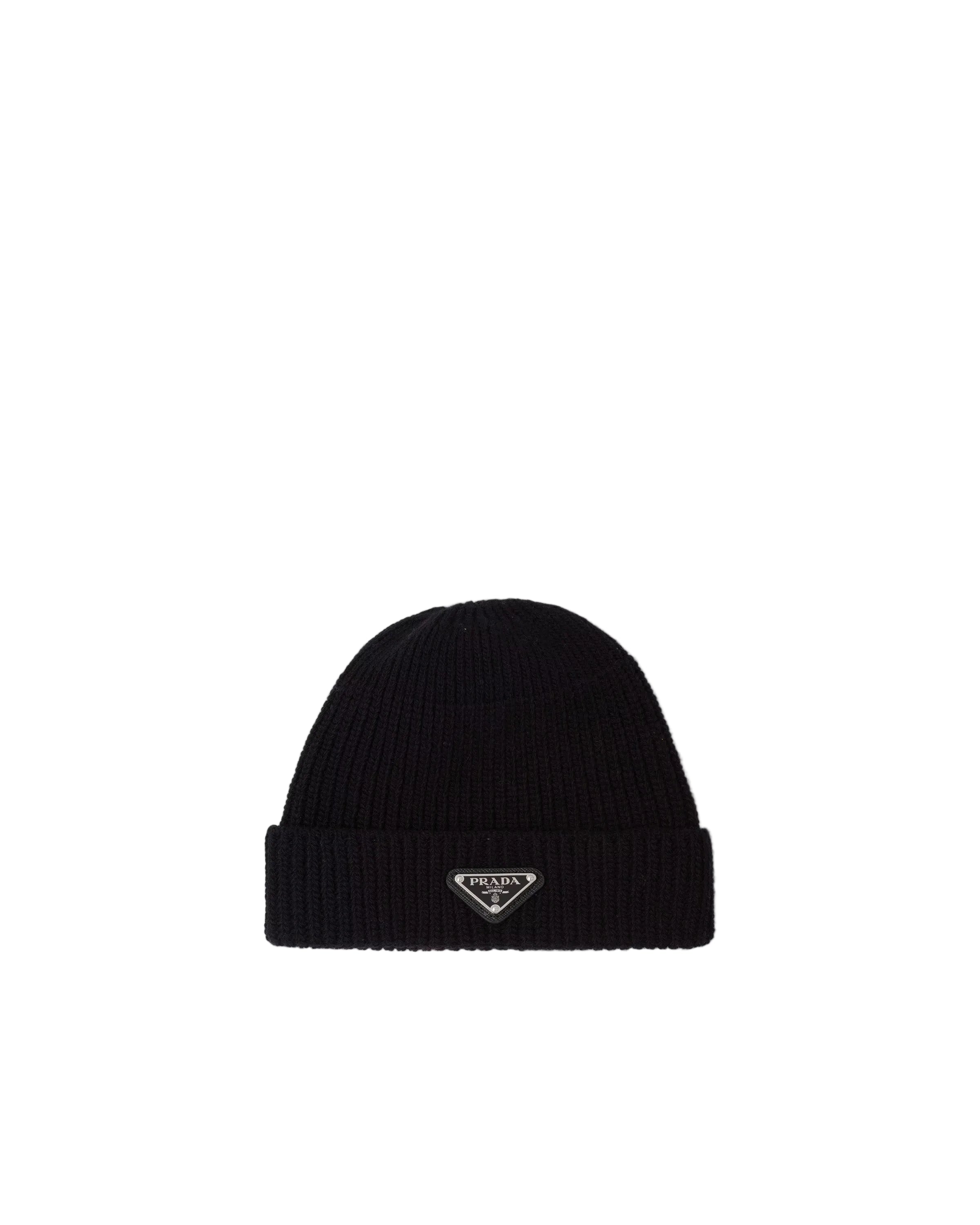 Wool and cashmere beanie-PRADA-Verso