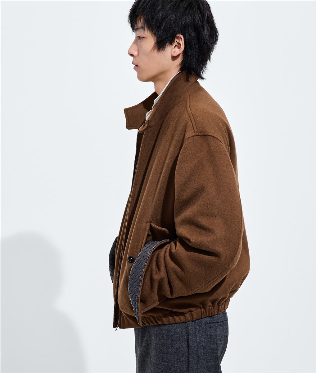 Wool and cashmere blouson-BOTTEGA VENETA-Verso