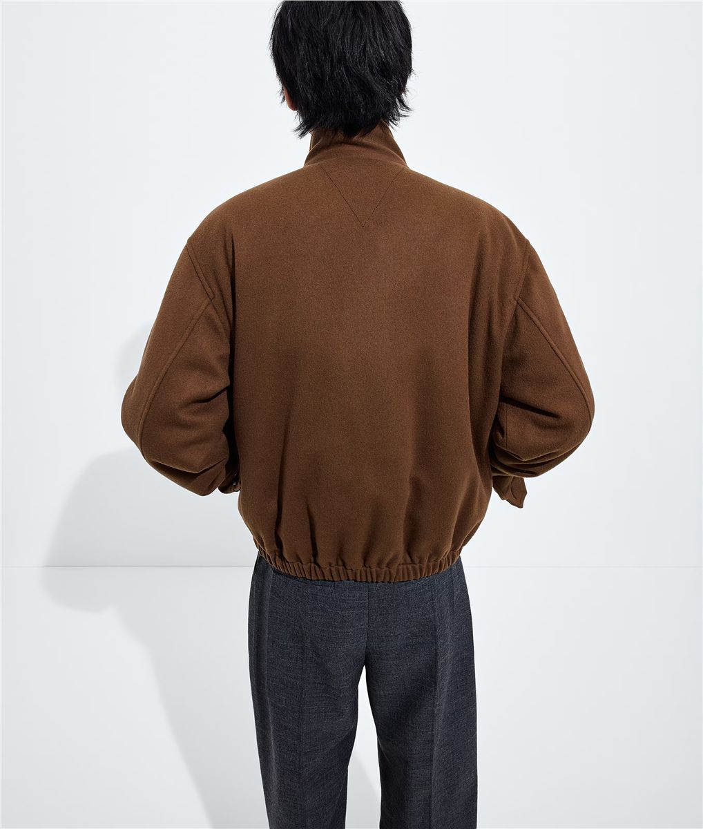 Wool and cashmere blouson-BOTTEGA VENETA-Verso