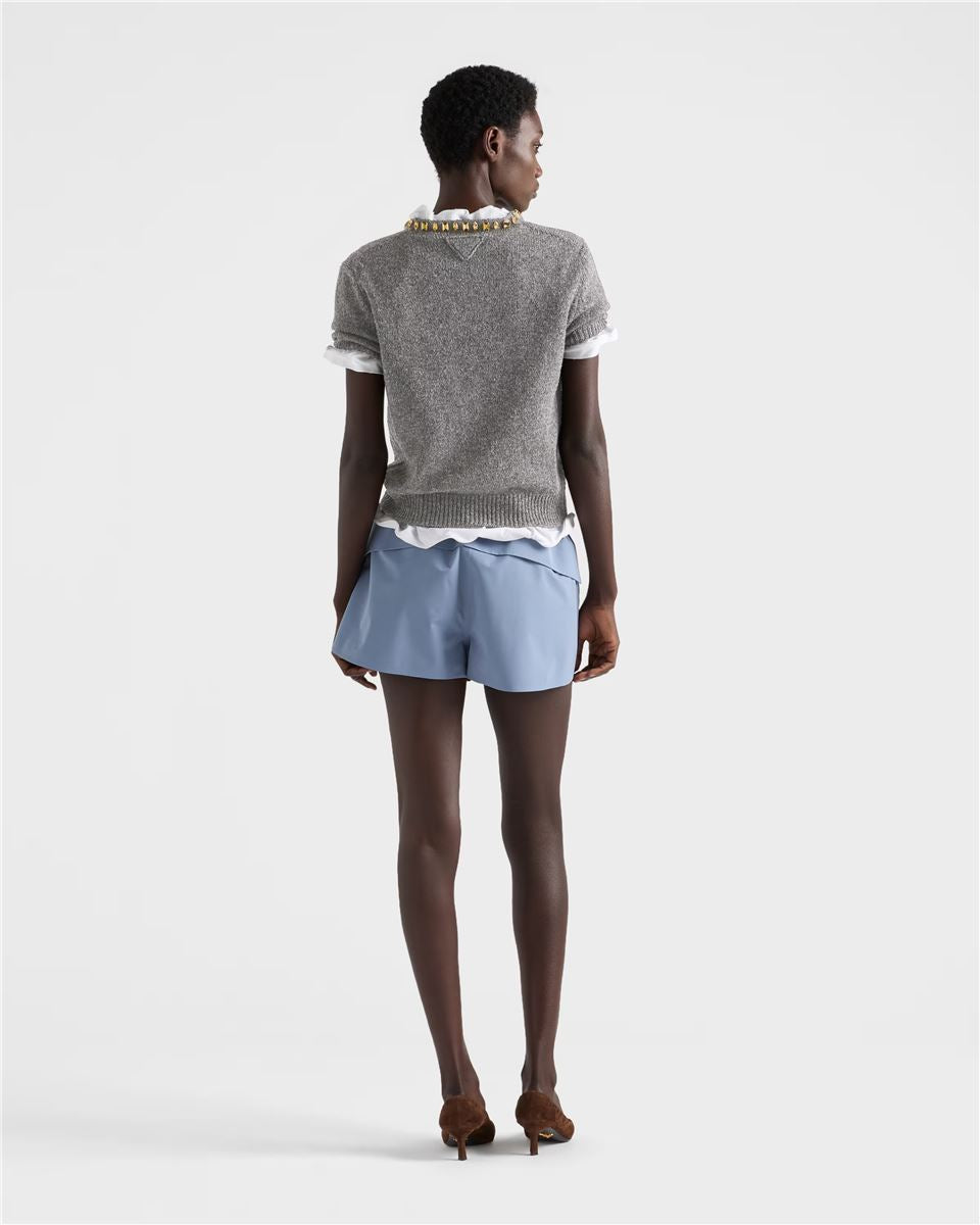 Wool and cashmere crew-neck sweater-PRADA-Verso