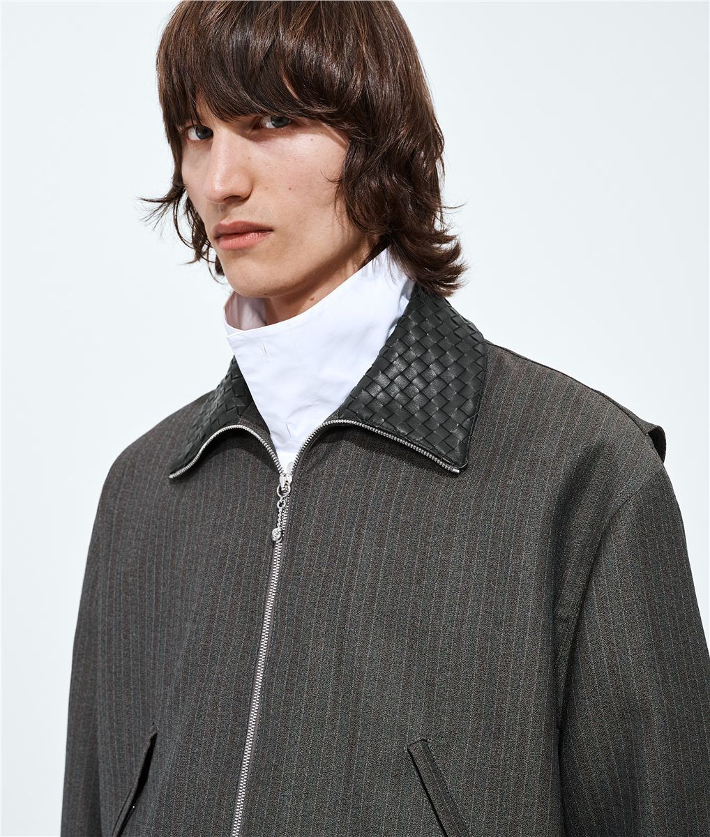 Wool and mohair blouson-BOTTEGA VENETA-Verso
