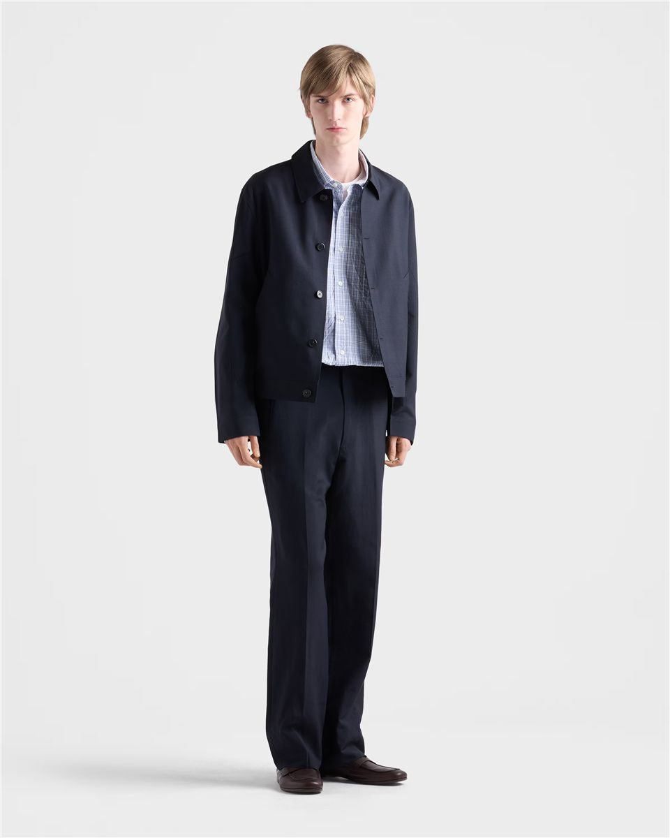Wool and mohair pants-PRADA-Verso