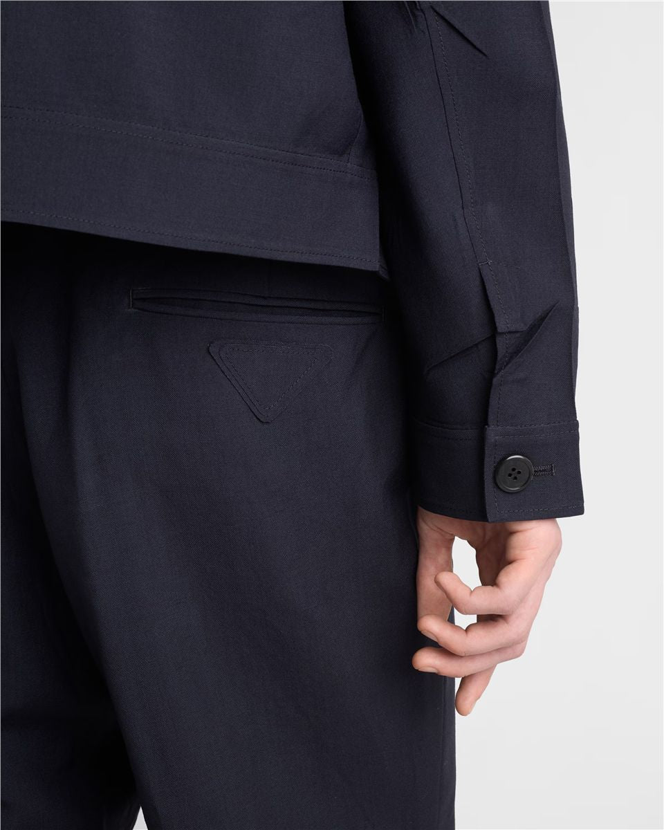 Wool and mohair pants-PRADA-Verso