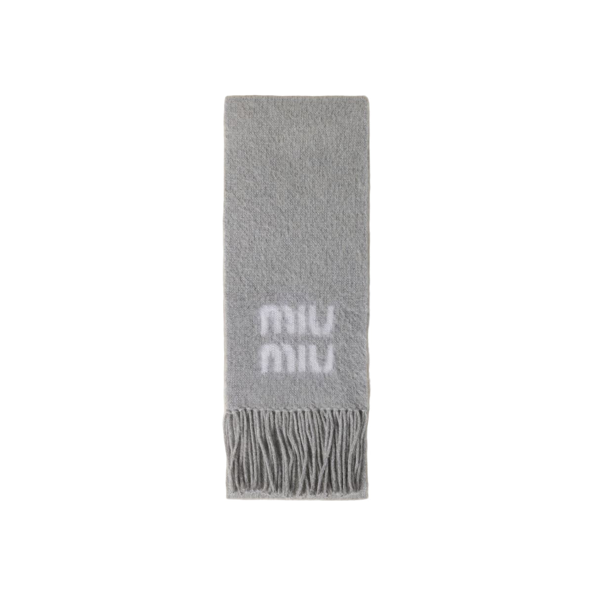 wool and mohair scarf-MIU MIU-Verso
