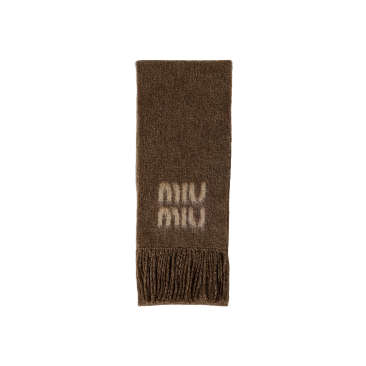 wool and mohair scarf-MIU MIU-Verso