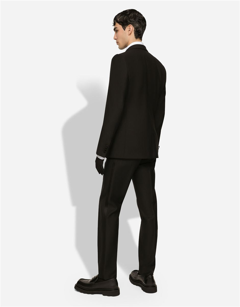 Wool and silk martini-fit tuxedo suit-DOLCE&GABBANA-Verso