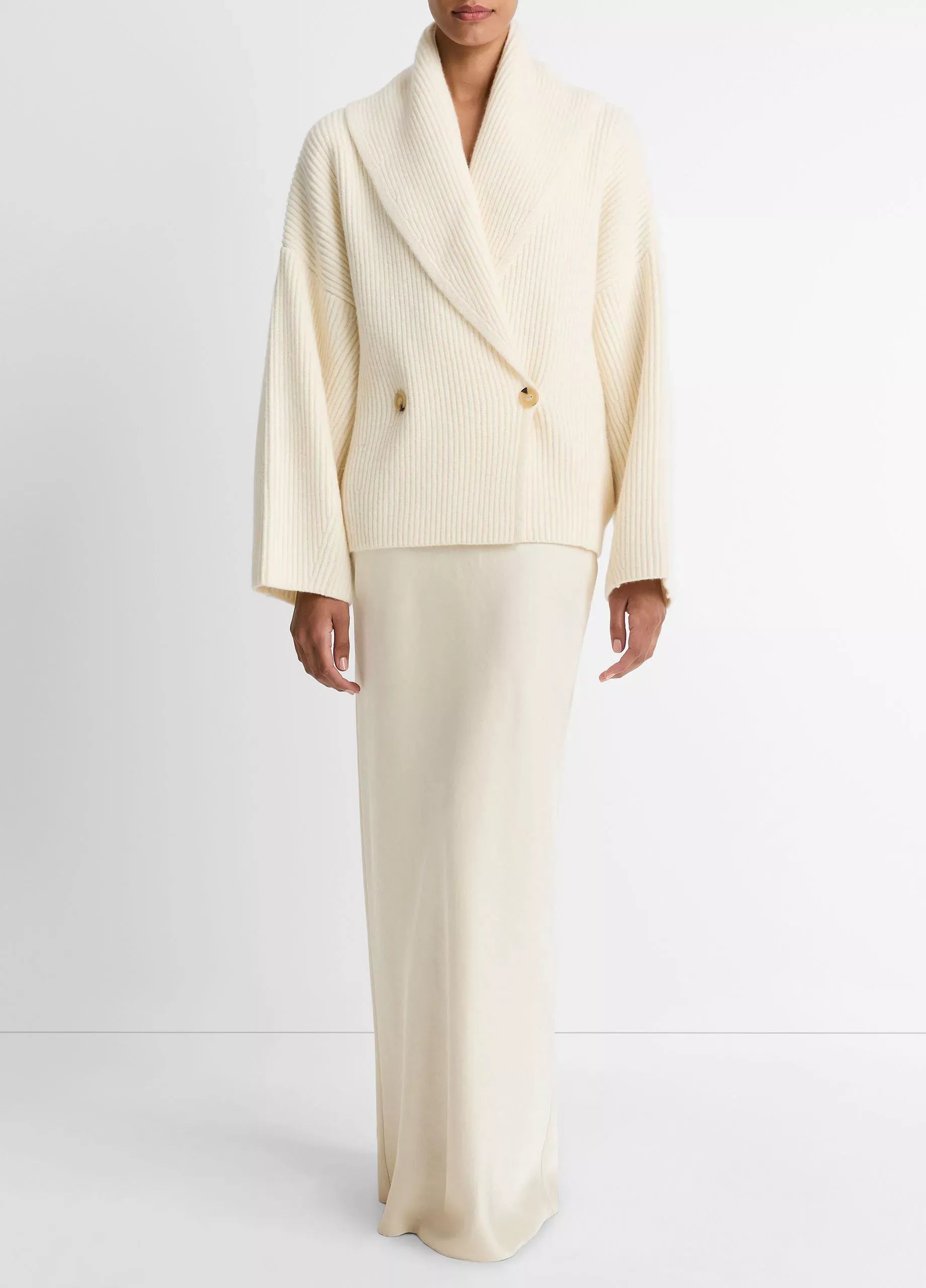 Wool-Blend Draped Sweater Coat-VINCE-Verso