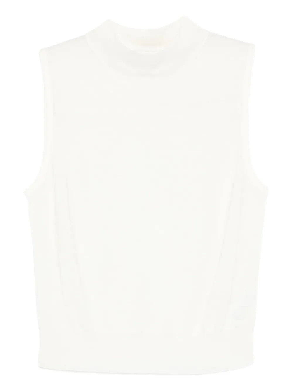 Wool-blend Sleeveless Mock-neck Sweater-VINCE-302488-S-Verso