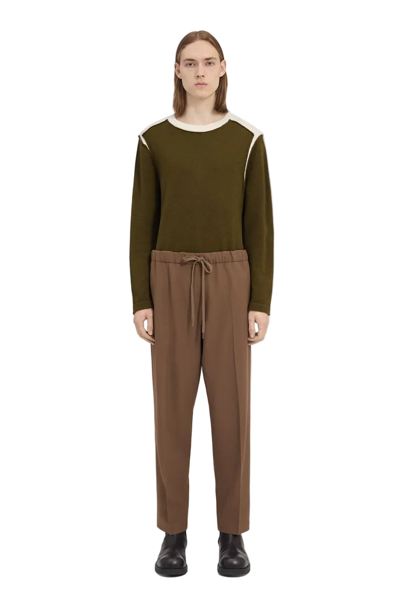 Wool blend trousers