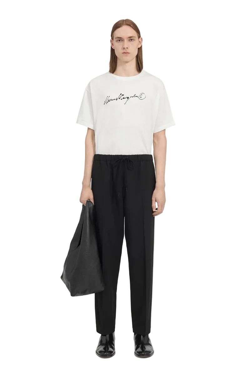 Wool blend trousers