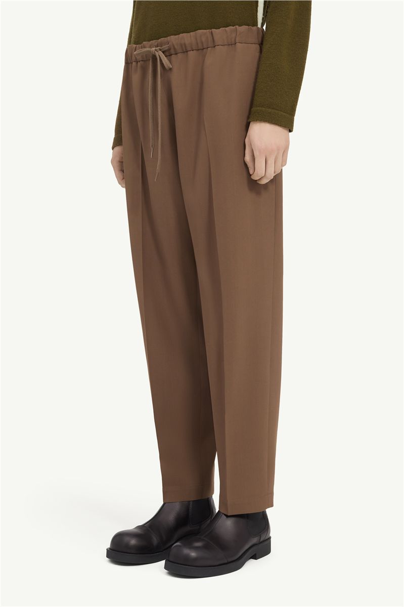 Wool blend trousers-MM6-Verso