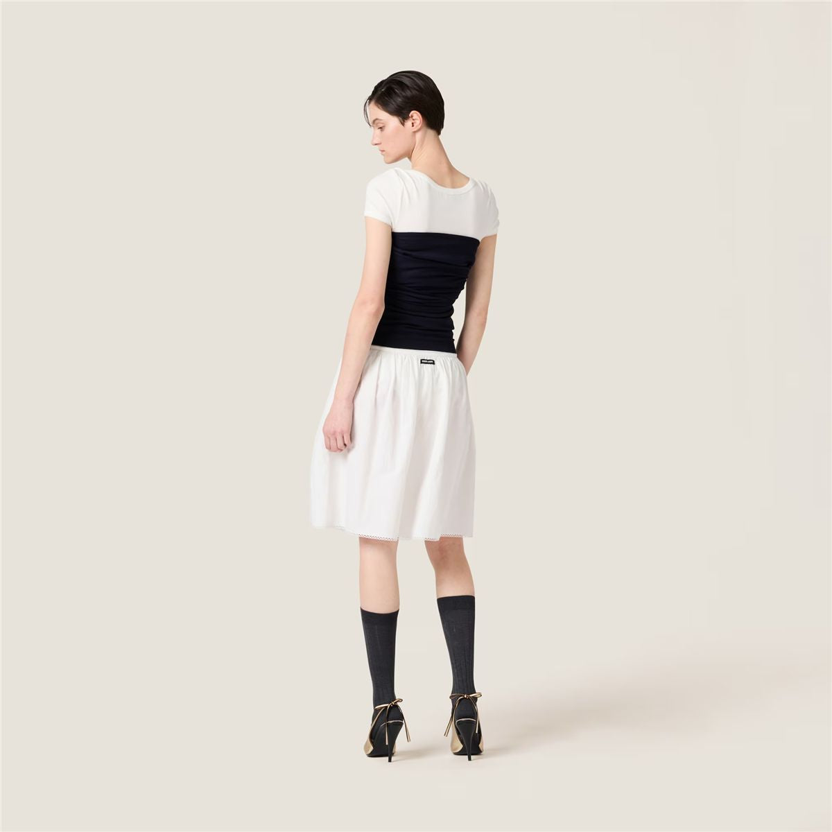 Wool boat-neck sweater-MIU MIU-Verso