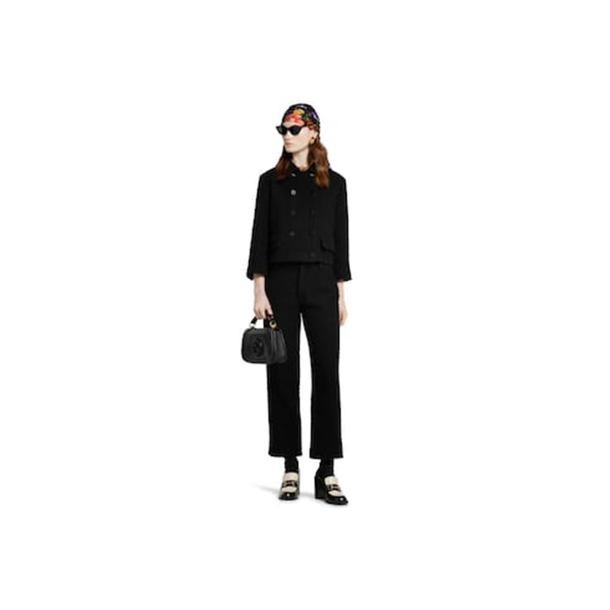 wool bouclé jacket-GUCCI-Verso
