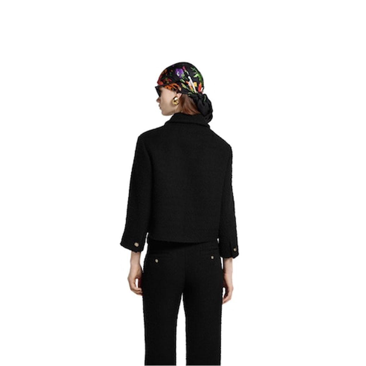 wool bouclé jacket-GUCCI-Verso