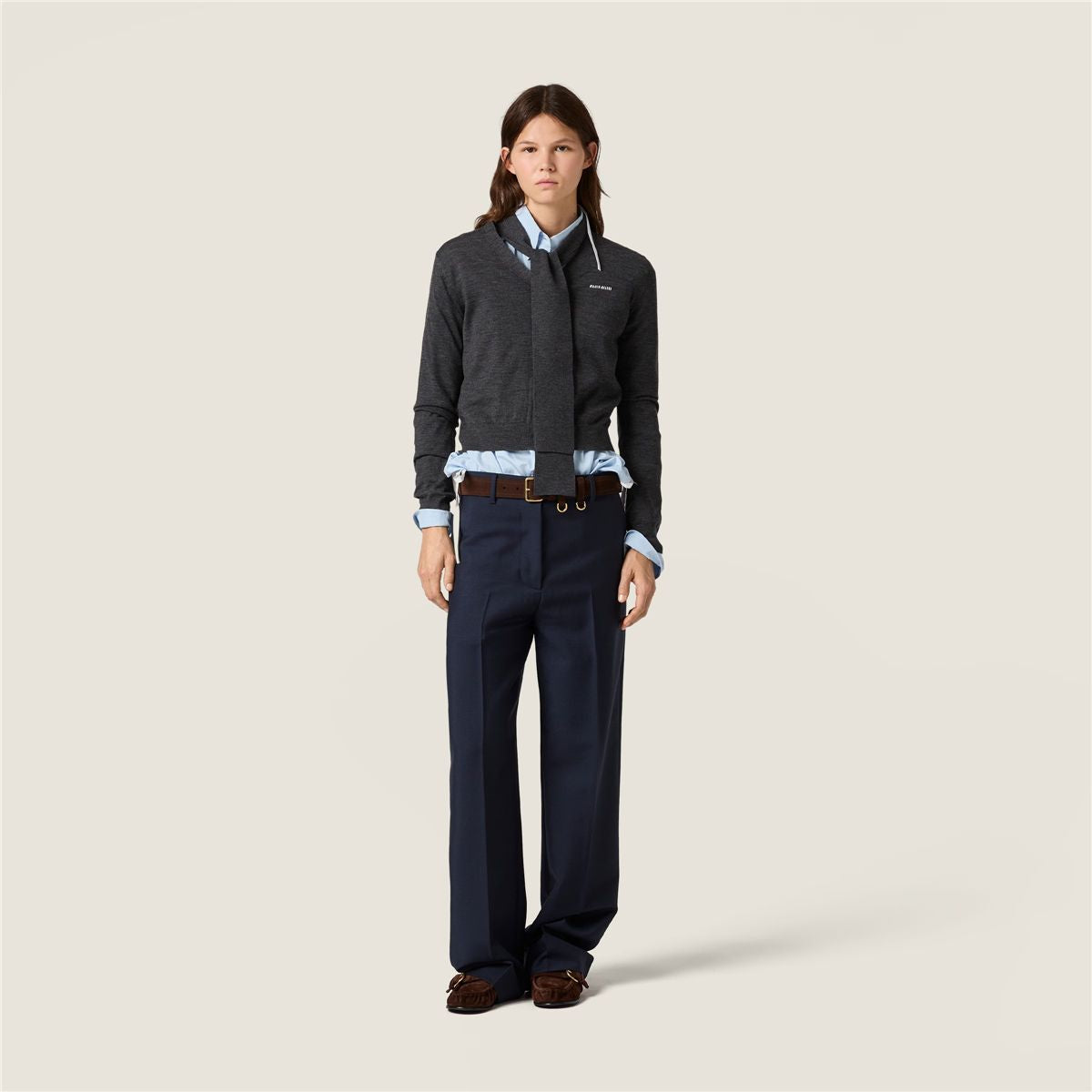 Wool cardigan-MIU MIU-Verso