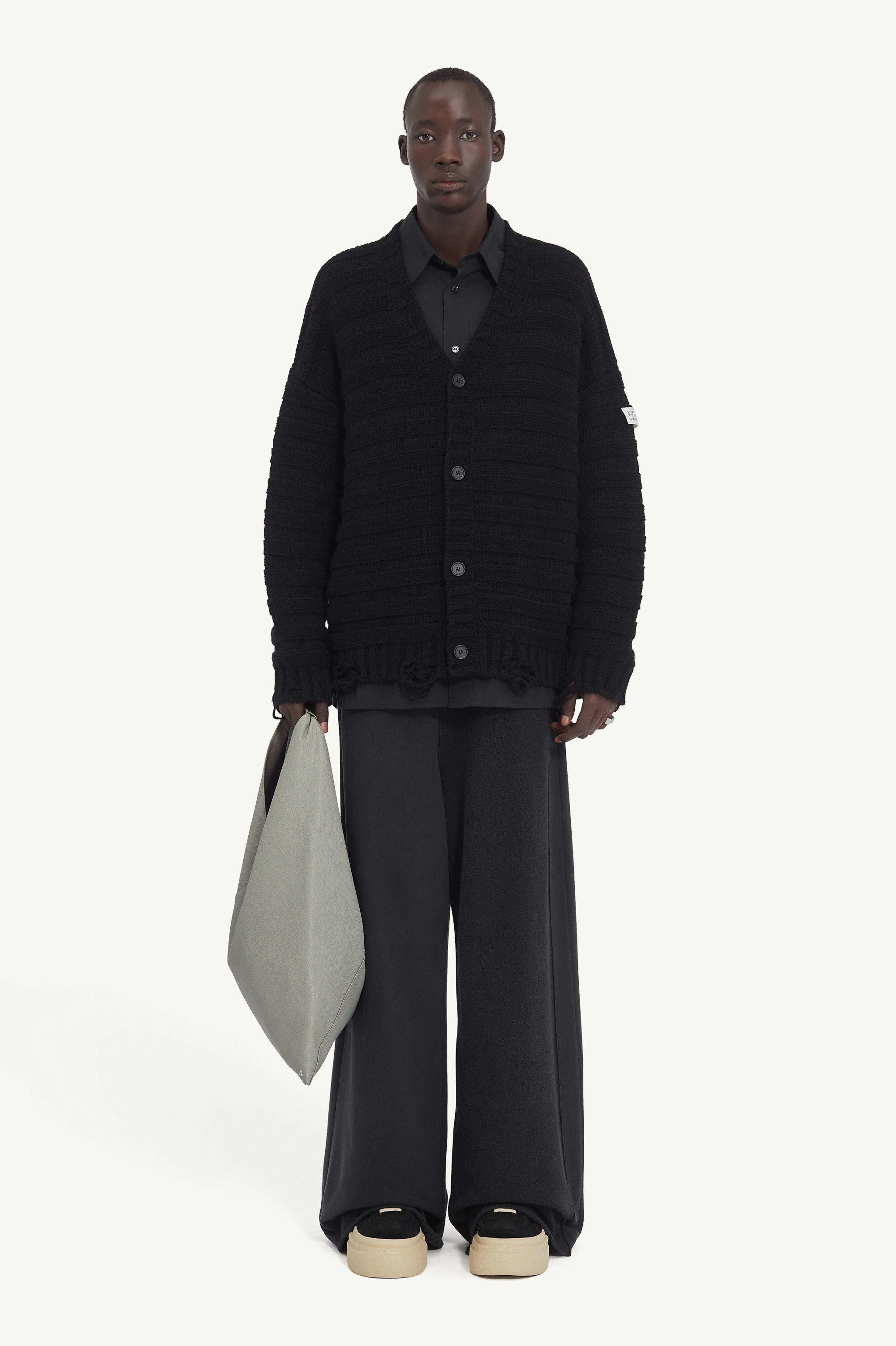 Wool cardigan-MM6-Verso