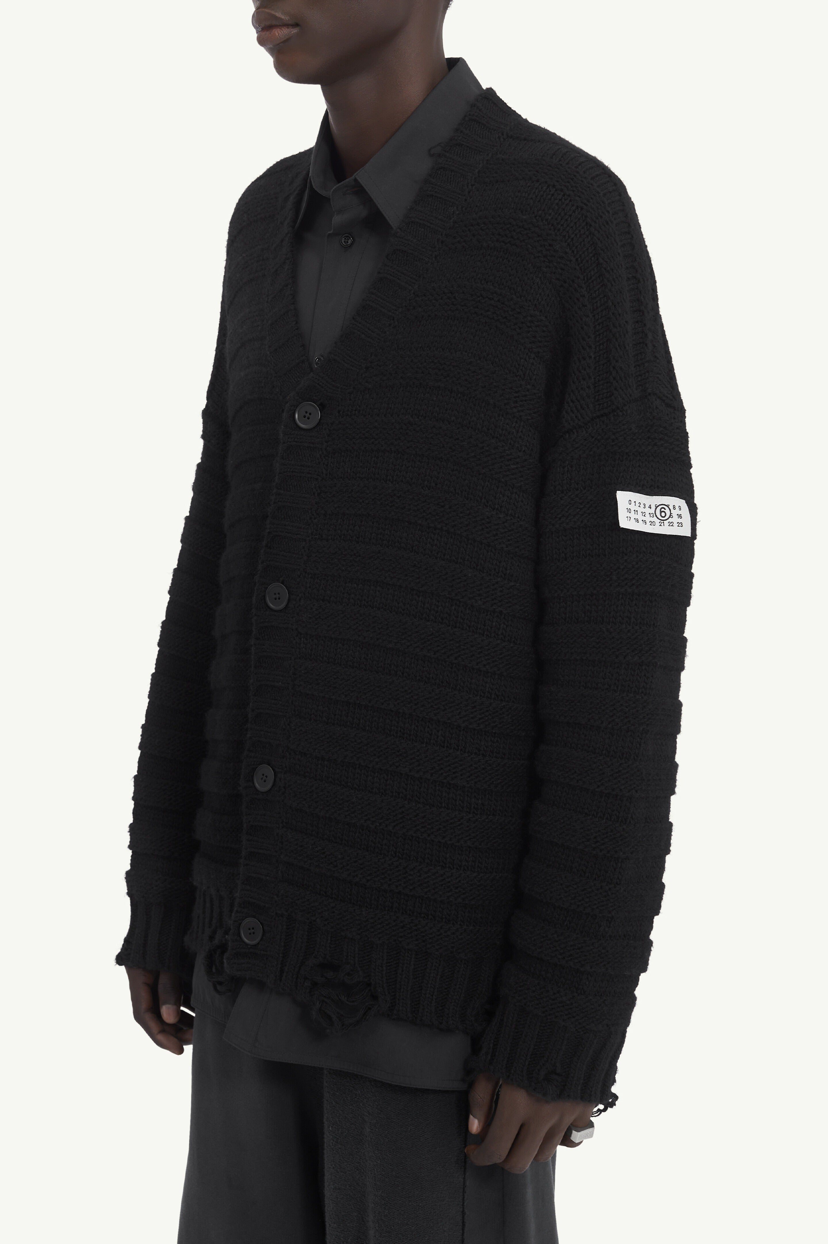 Wool cardigan-MM6-Verso