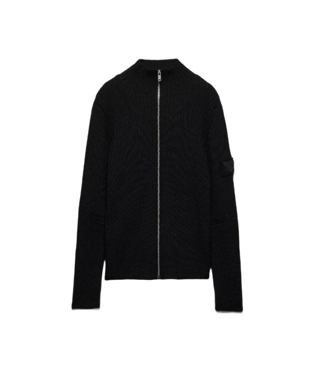 WOOL CARDIGAN - PRADA - Verso