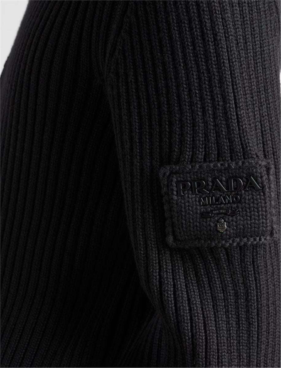 WOOL CARDIGAN - PRADA - Verso