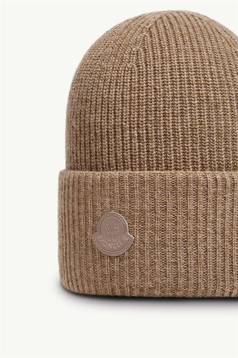 Wool & cashmere blend beanie-MONCLER-Verso