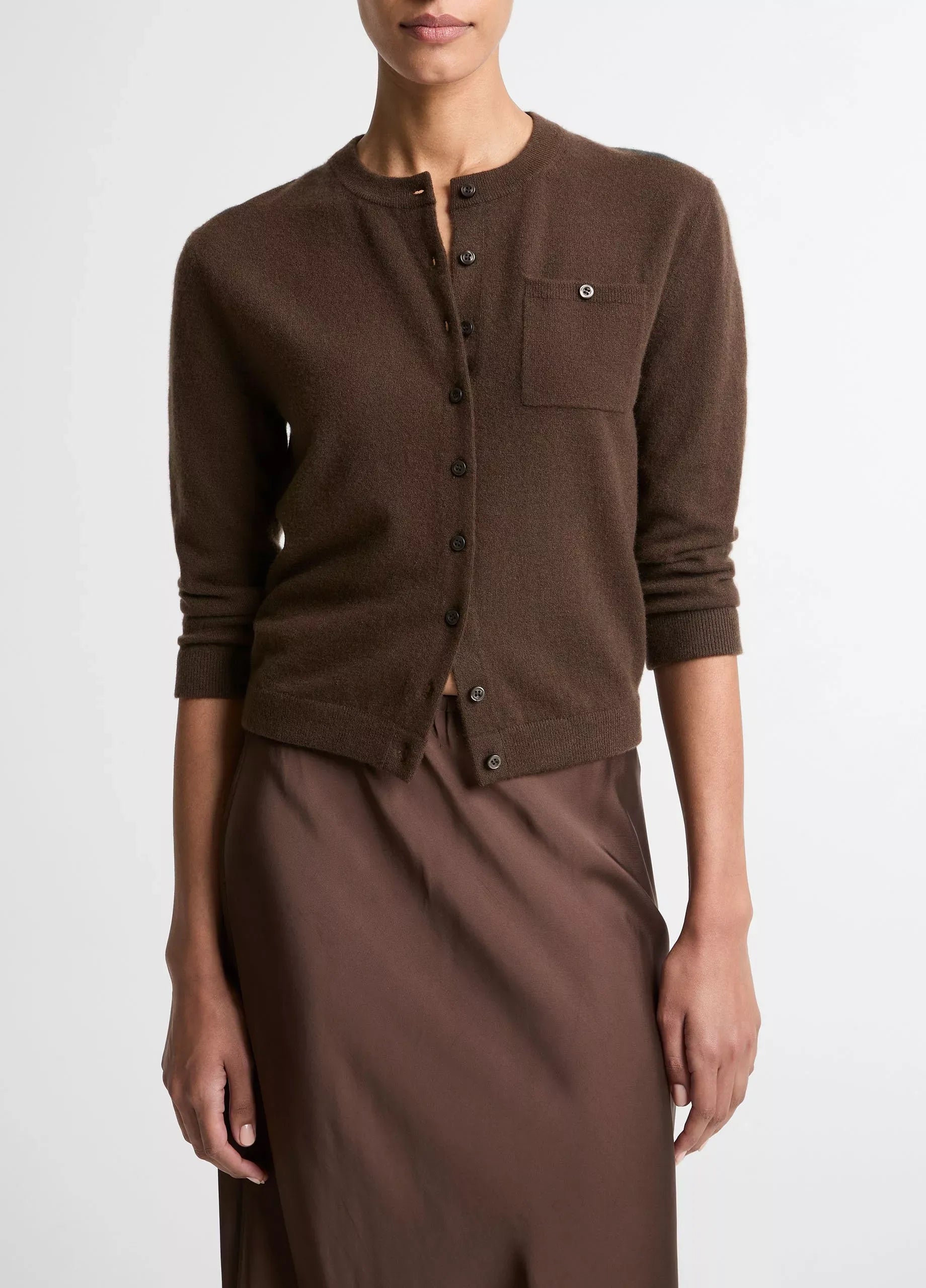 Wool & Cashmere-blend Pocket Cardigan-VINCE-Verso