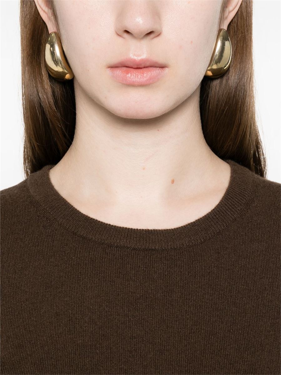 Wool & cashmere-blend short-sleeve sweater-VINCE-Verso