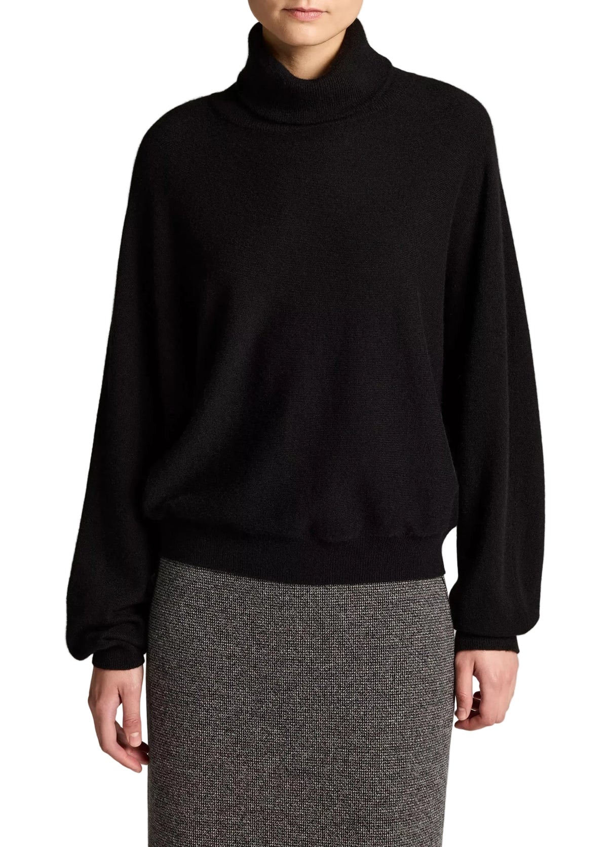 Wool-cashmere dolman-sleeve turtleneck sweater-VINCE-316045-S-Verso